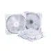 1STPLAYER M1-D ARGB 3 in 1 Combo Casing Fan White with Controller and Hub