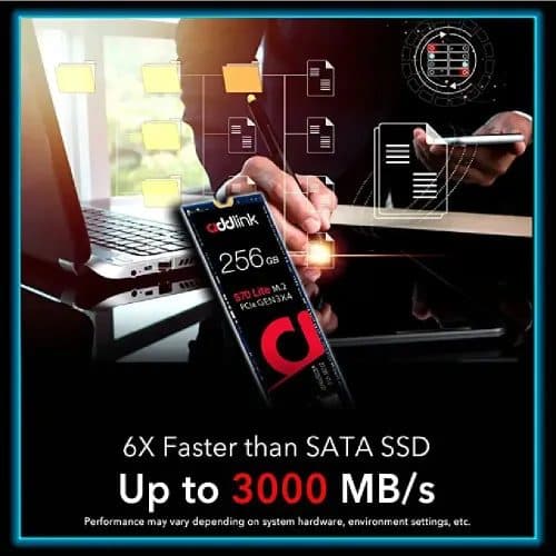 Addlink S70 Lite 256GB M.2 2280 NVMe PCIe Gen 3 x4 SSD