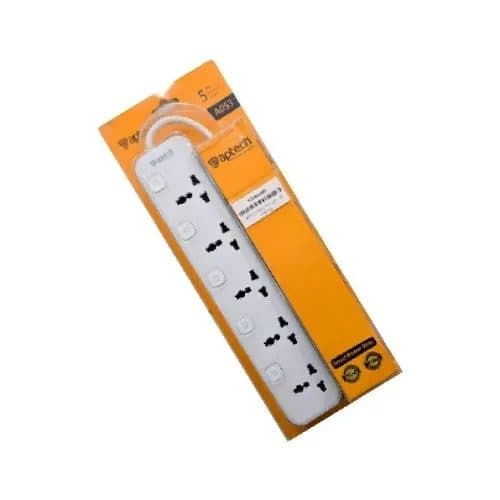 Aptech A053 5 Port 2 Meter Power Strip