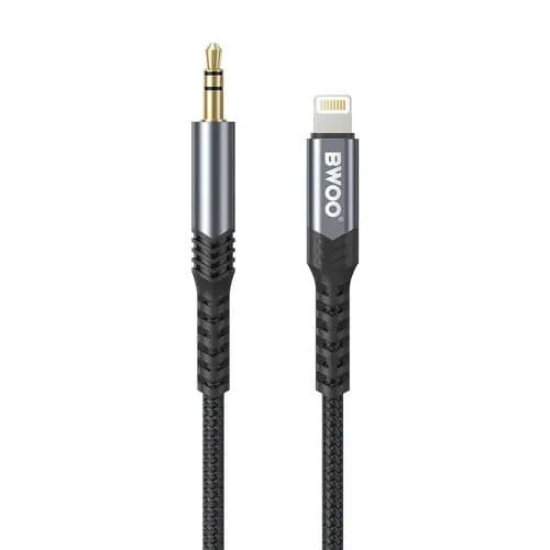 BWOO BO-AUX068 1.2 Meter Lightning to 3.5mm Audio Converter
