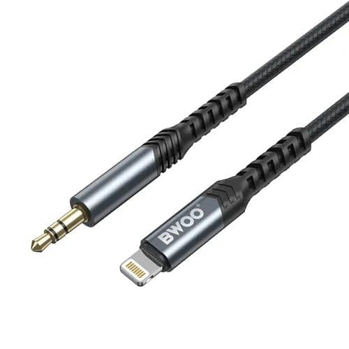 BWOO BO-AUX068 1.2 Meter Lightning to 3.5mm Audio Converter