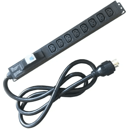DateUp 8 Port PDU With 2 Meter Cable for Server Rack