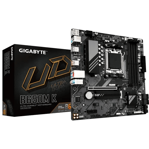 GIGABYTE B650M K AMD AM5 Micro-ATX Motherboard