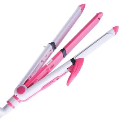 Kemei KM-1213 3-in-1 Hair Straightener