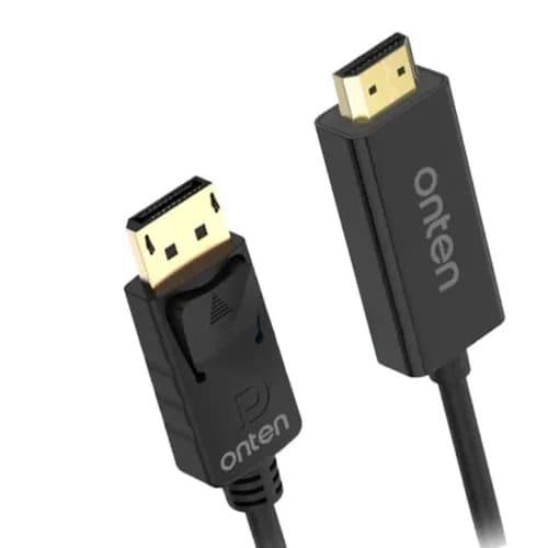 Onten OTN-DP302 1.8 Meter DisplayPort Male to HDMI Male Cable