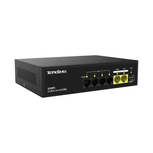 Tenda S106PC 6-Port 100M Unmanaged PoE Switch