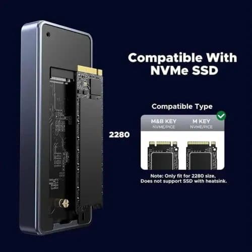 UGREEN D703 USB4 M.2 NVMe SSD Enclosure #65727