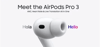 Meet the AirPods Pro 3: ANC, Heart Rate & Live Translation All in One