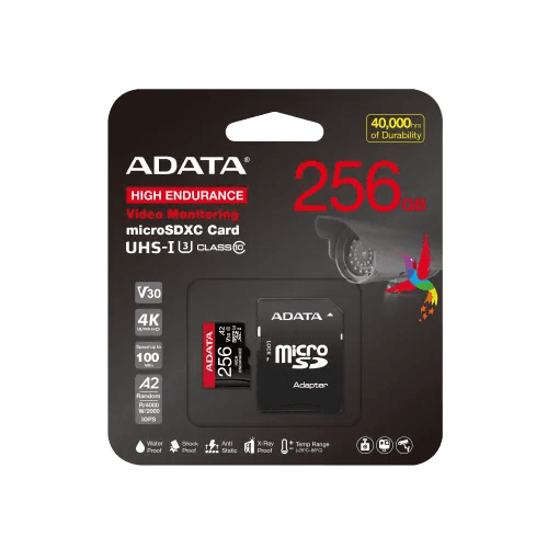 ADATA High-Endurance 256GB UHS-I Class 10 microSDXC Memory Card
