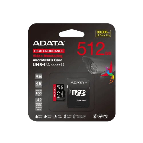 ADATA High-Endurance 512GB UHS-I Class 10 microSDXC Memory Card