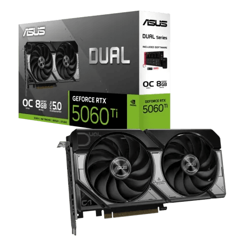 ASUS Dual GeForce RTX 5060 Ti 8GB GDDR7 OC Edition Graphics Card
