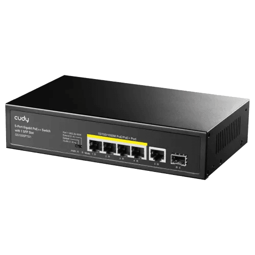 Cudy GS1005PTS1 5-Port Gigabit PoE+ Switch with 1 SFP Slot
