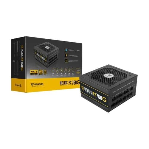 Gamdias HELIOS P2-750G V2 750W 80+ Gold ATX 3.1 & PCIE 5.1 Fully Modular Power Supply
