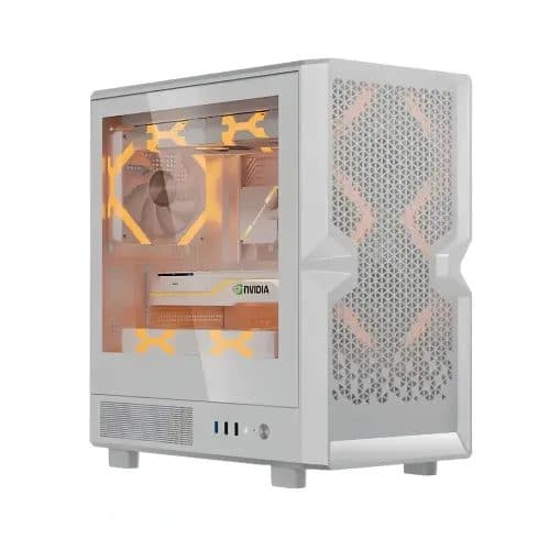 Golden Field H01 M-ATX Mini Tower Gaming Casing White