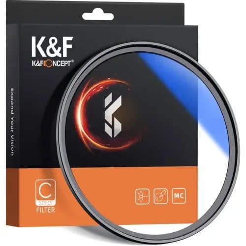 K&F Concept 55mm Blue Multi-Coated C Series HMC UV Camera Lens Filter