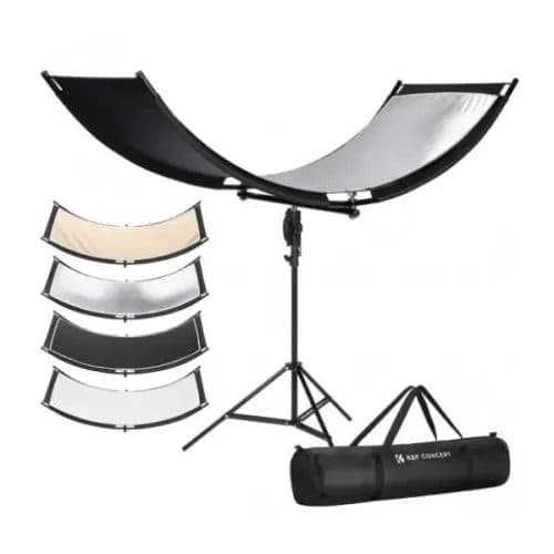 K&F Concept KF18.0012 4-in-1 U-Shape Curved Foldable Lighting Reflector Panel With Carrying Bag