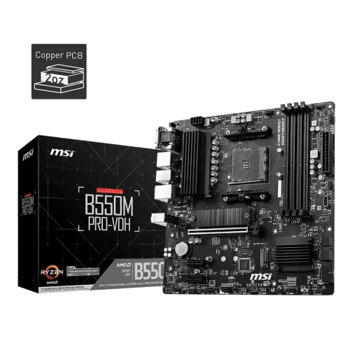 MSI B550M Pro-VDH AMD AM4 DDR4 Micro-ATX Motherboard