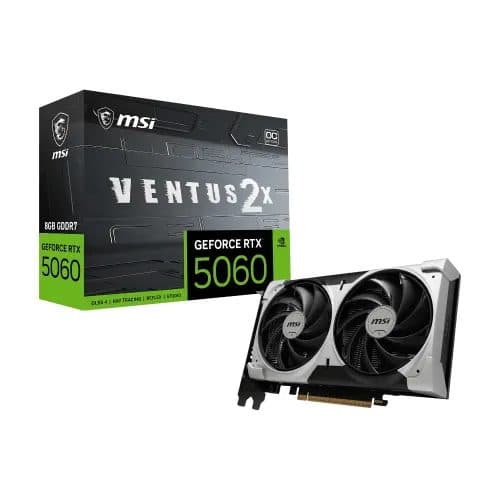 MSI GeForce RTX 5060 8G VENTUS 2X OC V1 GDDR7 Graphics Card