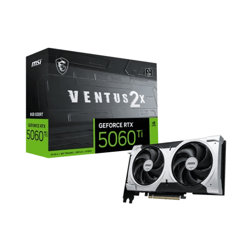 MSI GeForce RTX 5060 Ti 8G VENTUS 2X PLUS 8GB GDDR7 Graphics Card