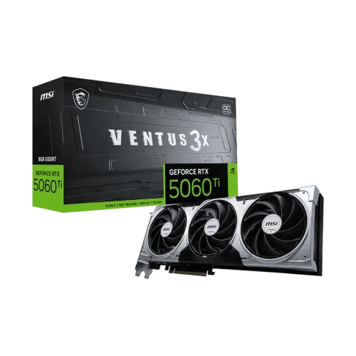 MSI GeForce RTX 5060 Ti 8G VENTUS 3X OC 8GB GDDR7 Graphics Card