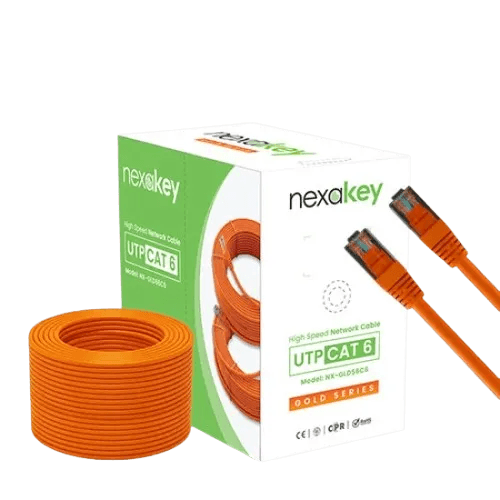 Nexakey NX-GLD56C6 CAT6 100 Meter CCA UTP Cable