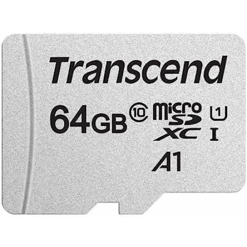 Transcend 64GB MicroSDXC/SDHC 300S Class 10 Memory Card (TS64GUSD300S)